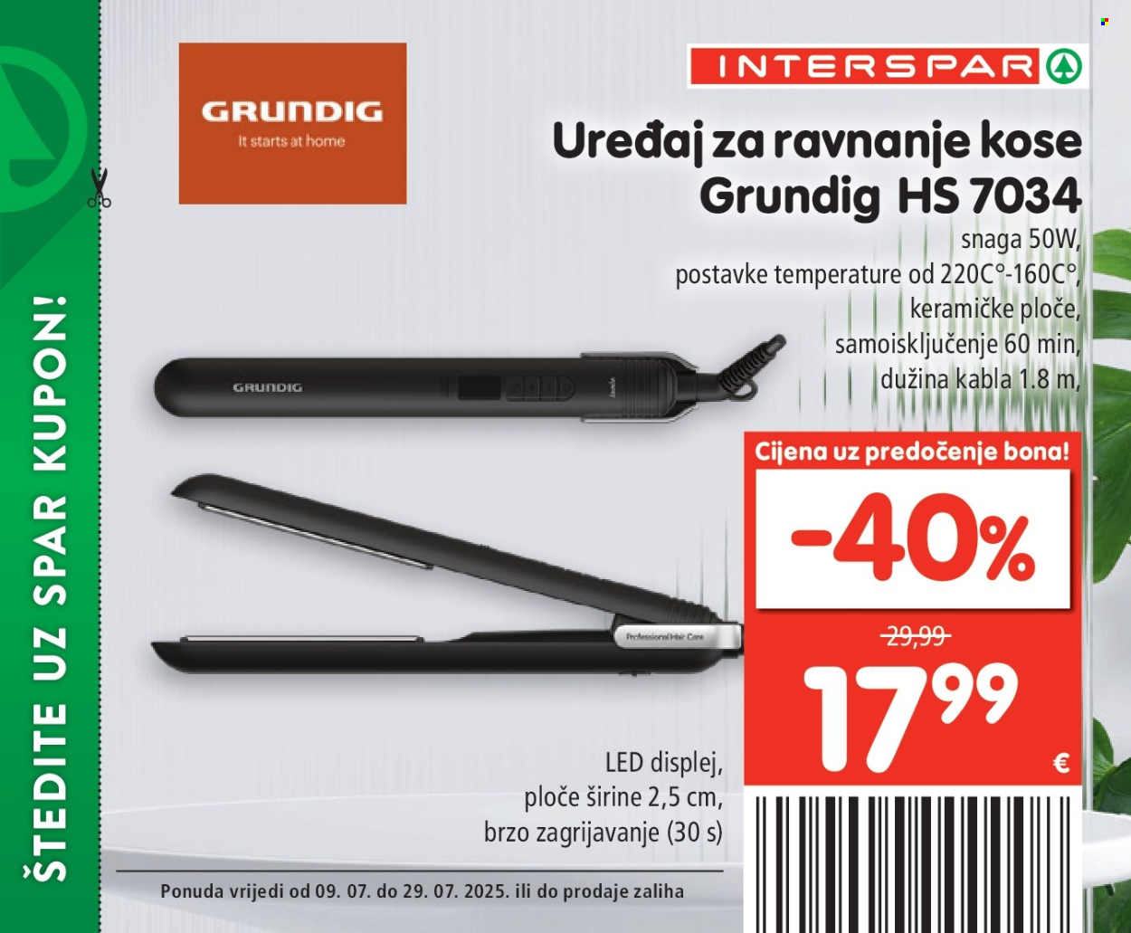 INTERSPAR katalog - 09.07.2025. - 29.07.2025. Stranica 39