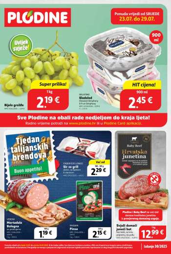 Plodine katalog - 23.07.2025. - 29.07.2025.