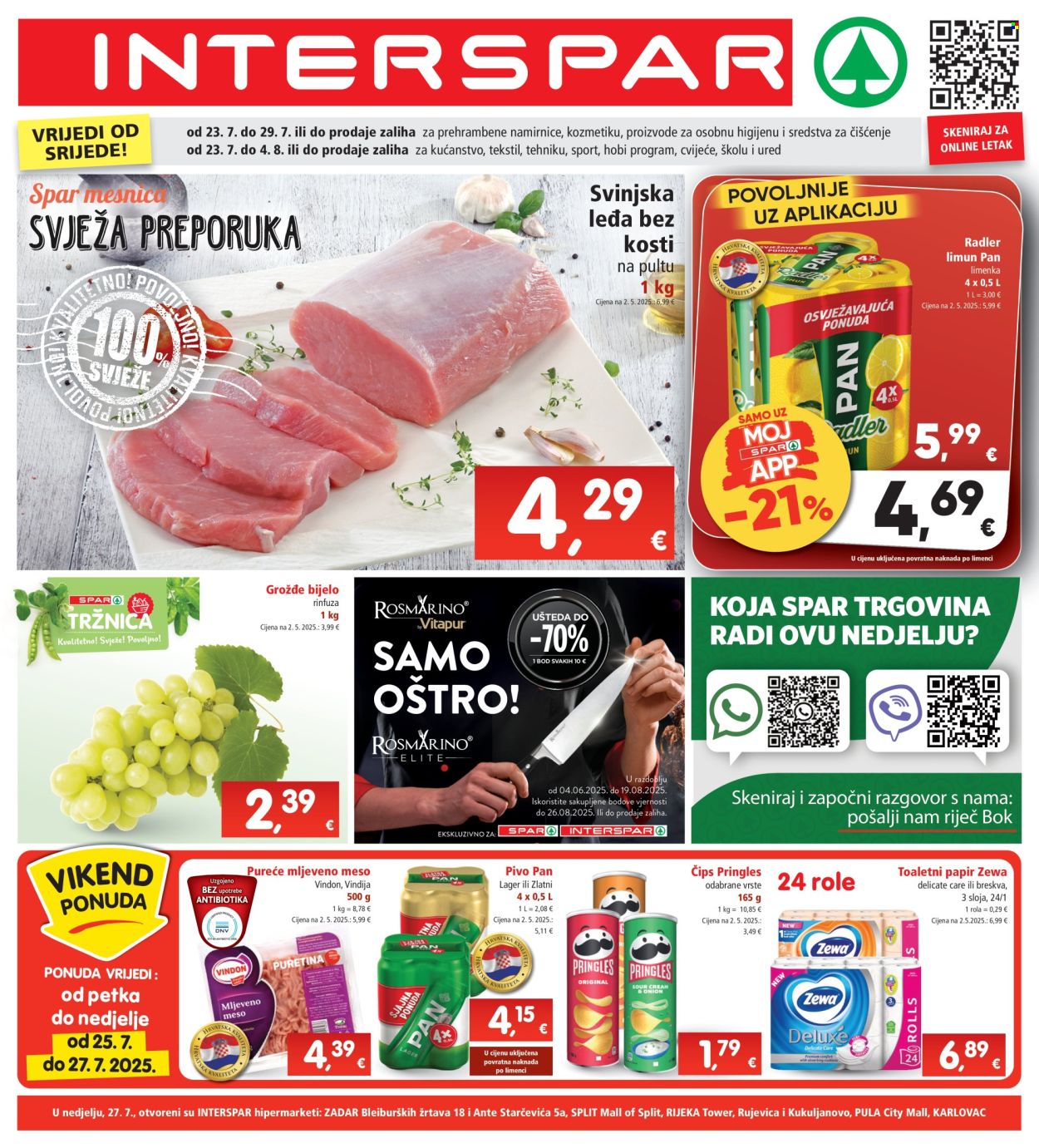 INTERSPAR katalog - 23.07.2025. - 29.07.2025. Stranica 1