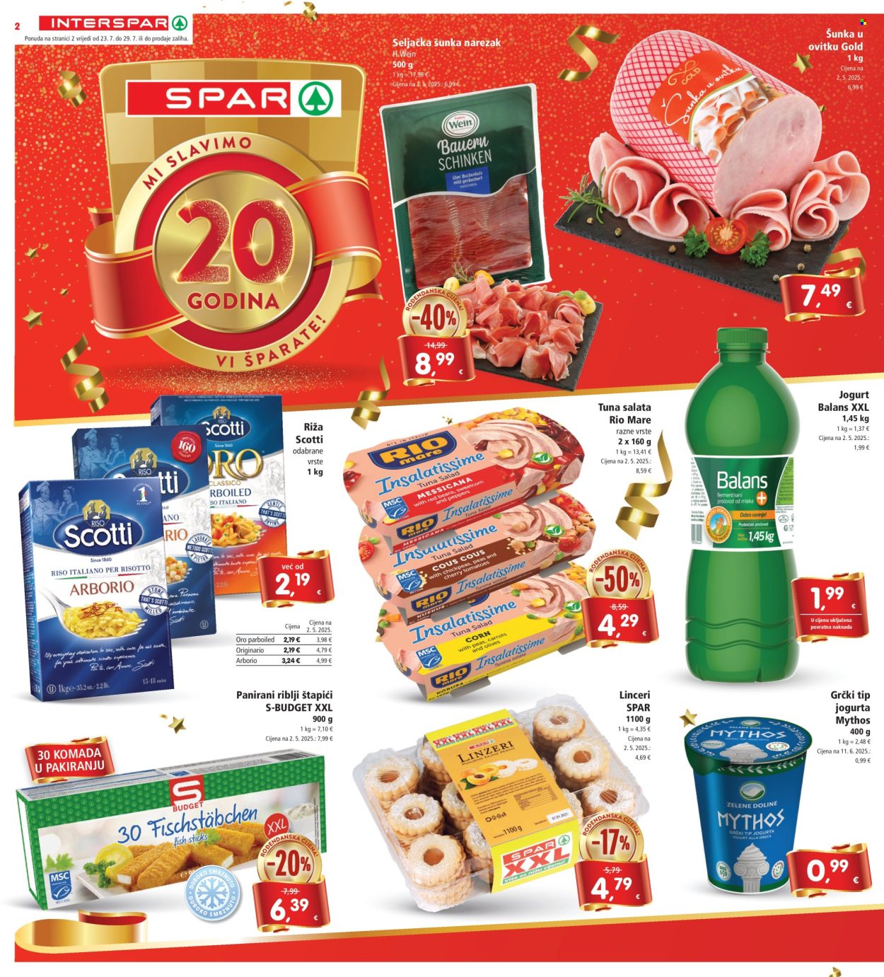 INTERSPAR katalog - 23.07.2025. - 29.07.2025. Stranica 2