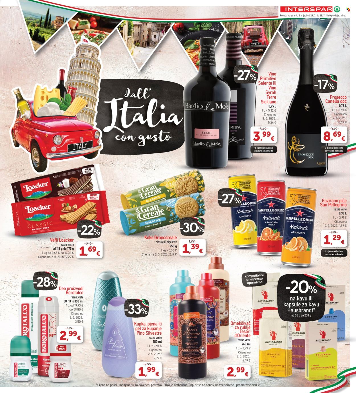 INTERSPAR katalog - 23.07.2025. - 29.07.2025. Stranica 9