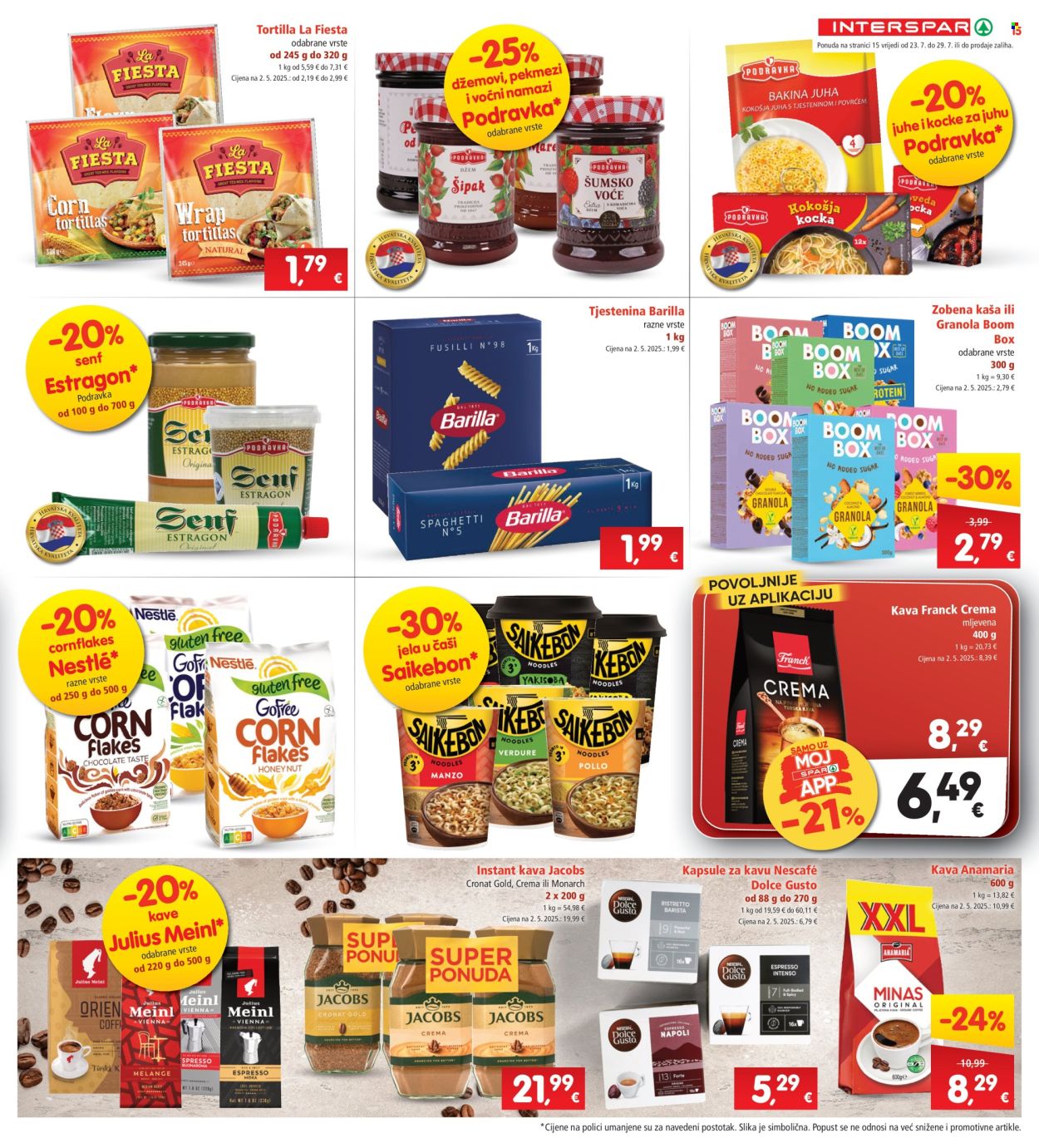 INTERSPAR katalog - 23.07.2025. - 29.07.2025. Stranica 15