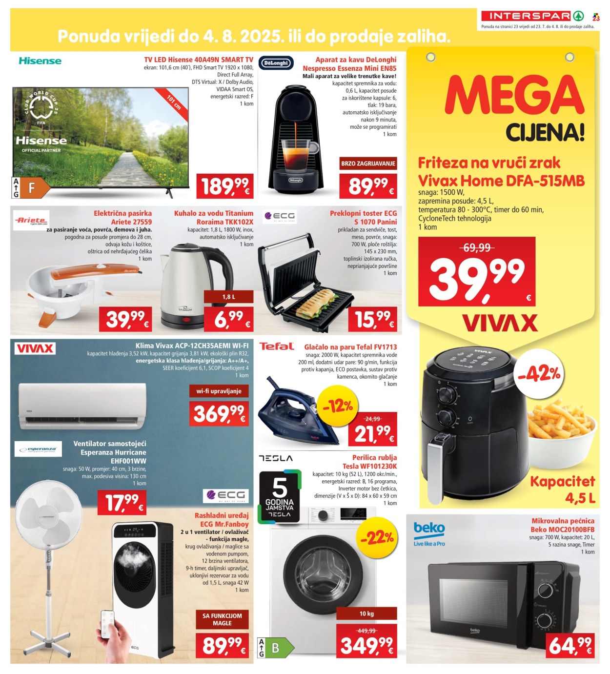 INTERSPAR katalog - 23.07.2025. - 29.07.2025. Stranica 23