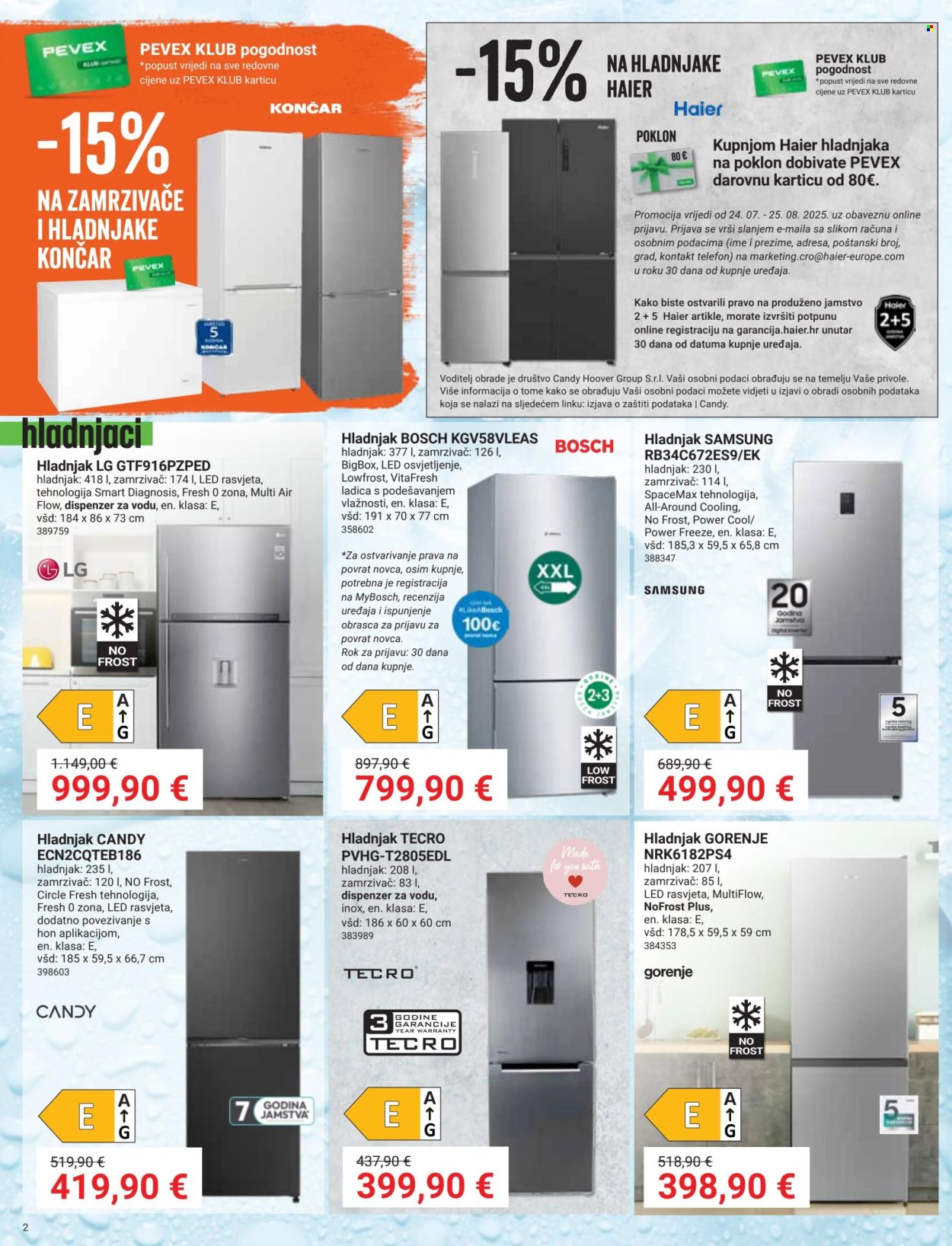 Pevex katalog - 24.07.2025. - 25.08.2025. Stranica 2