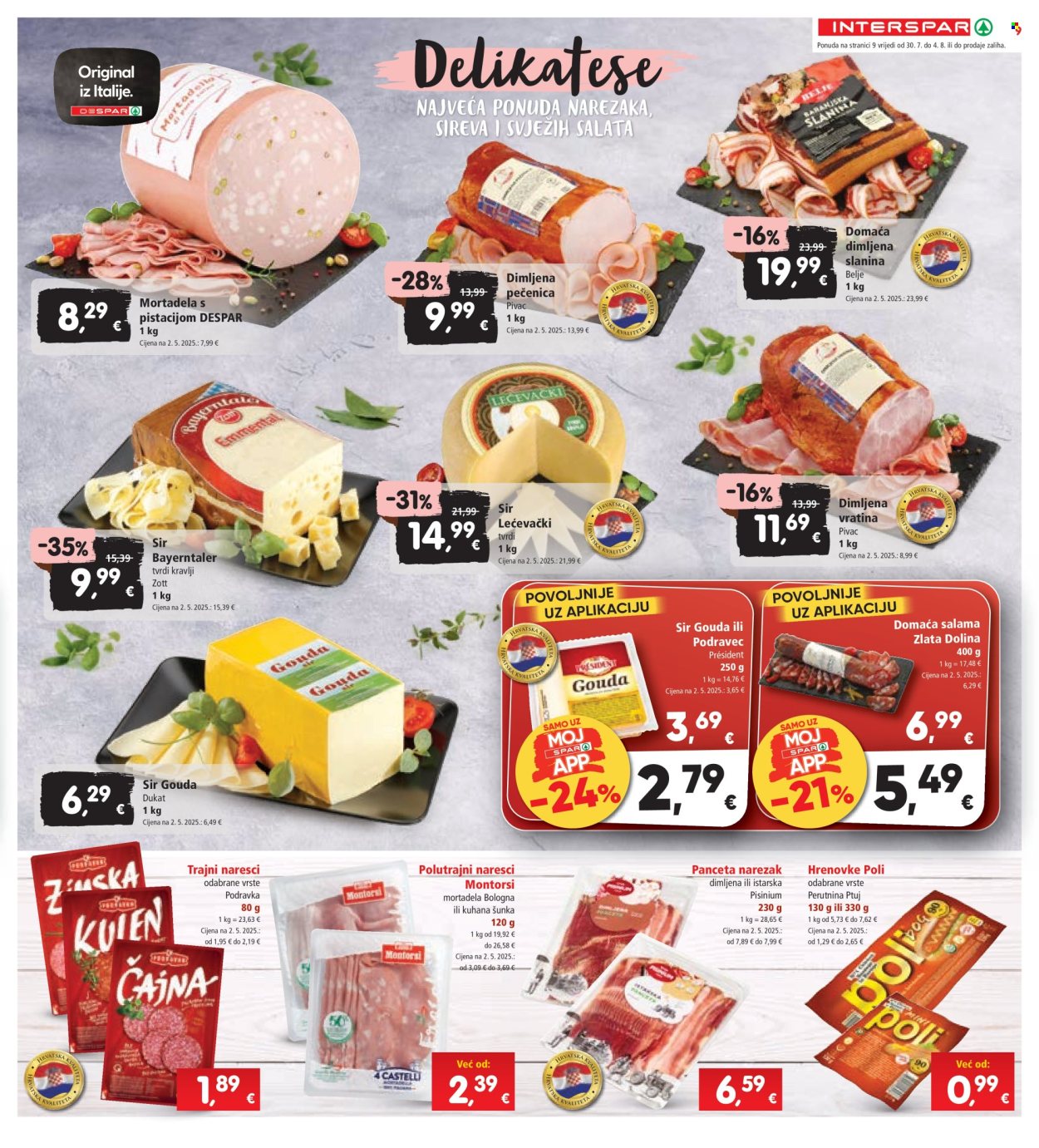 INTERSPAR katalog - 30.07.2025. - 04.08.2025. Stranica 9