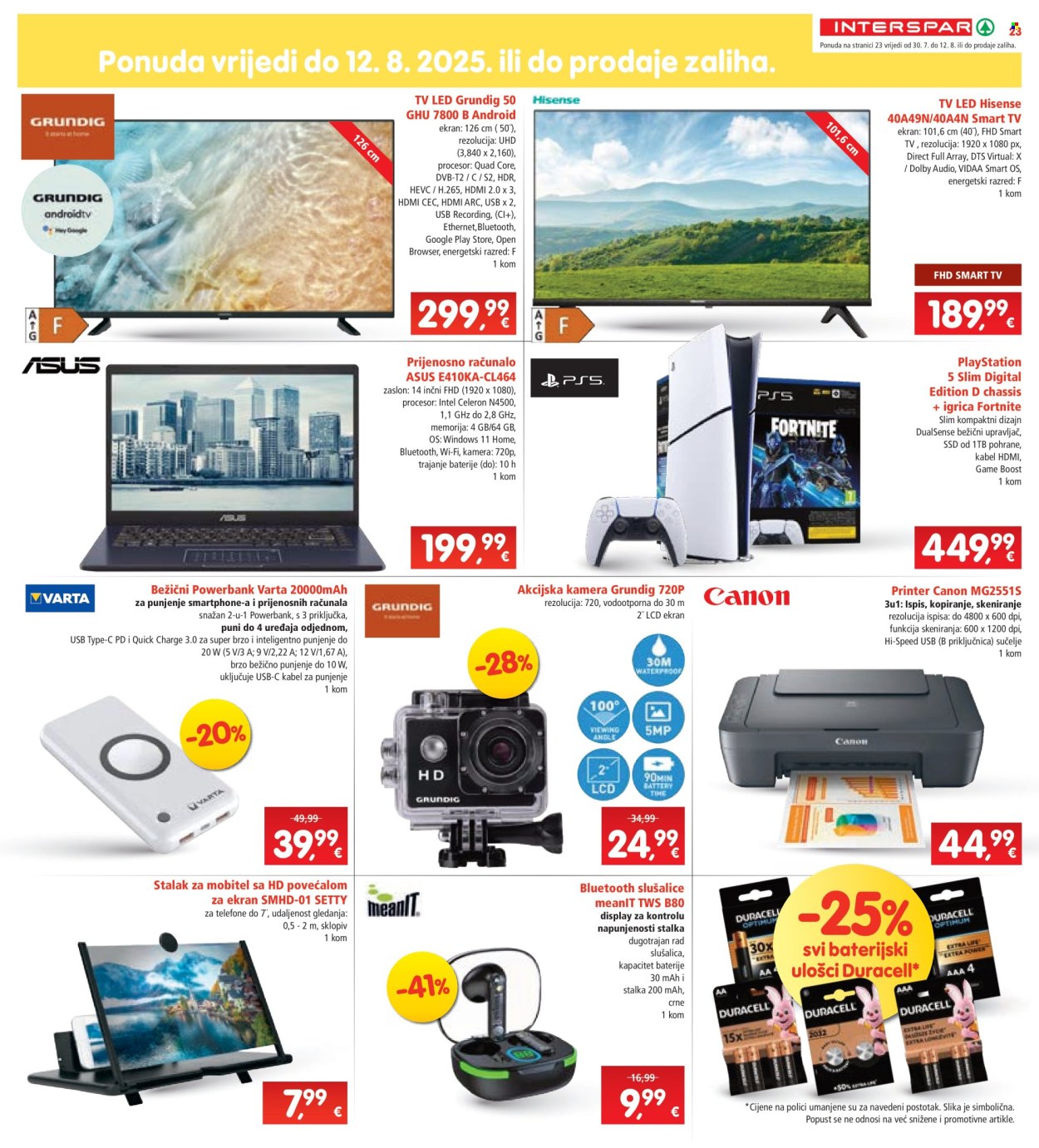 INTERSPAR katalog - 30.07.2025. - 04.08.2025. Stranica 23