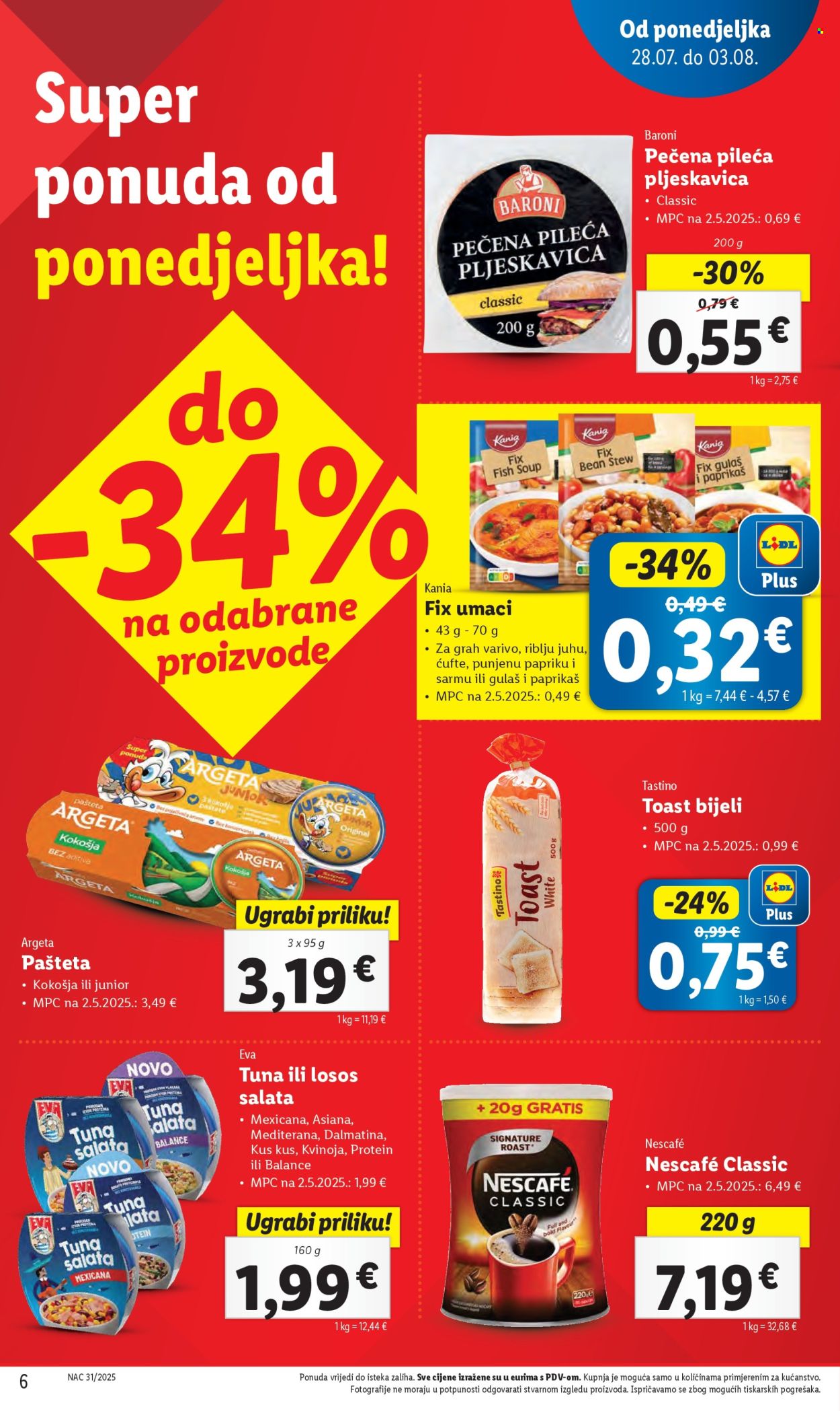 Lidl katalog - 28.07.2025. - 03.08.2025. Stranica 6