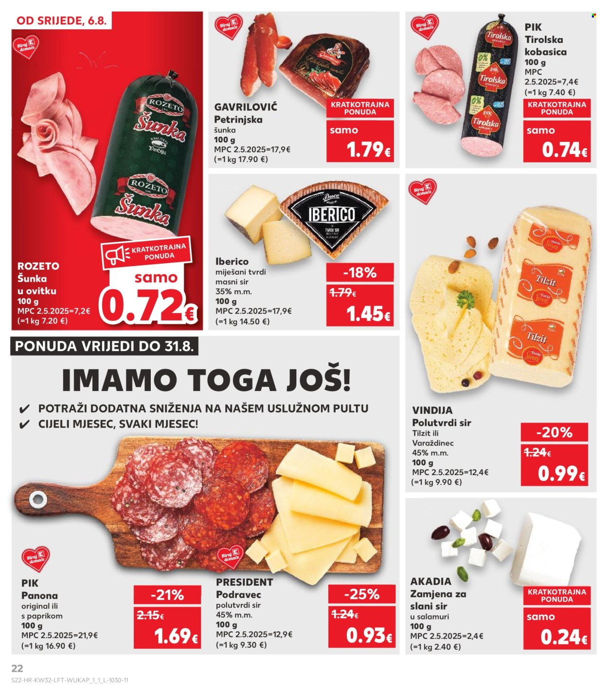 Kaufland katalog - 06.08.2025. - 12.08.2025. Stranica 22