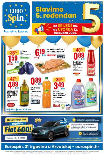 Eurospin katalog - 06.08.2025. - 12.08.2025.
