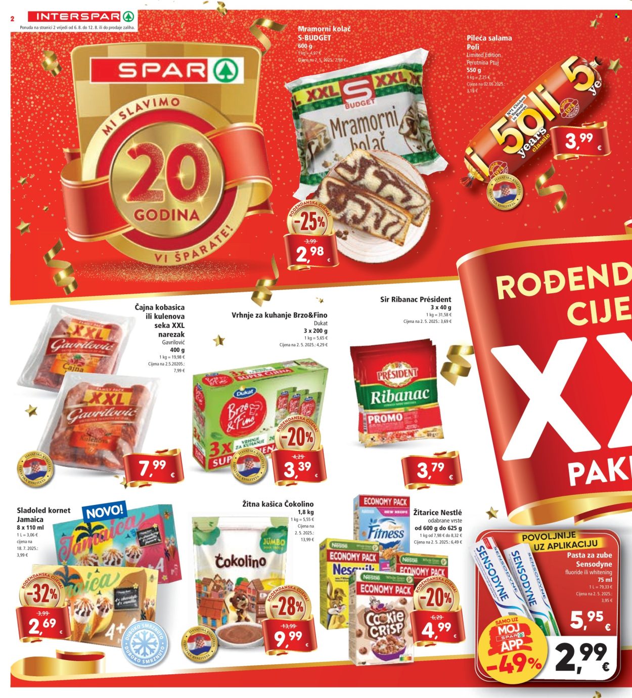 INTERSPAR katalog - 06.08.2025. - 12.08.2025. Stranica 2