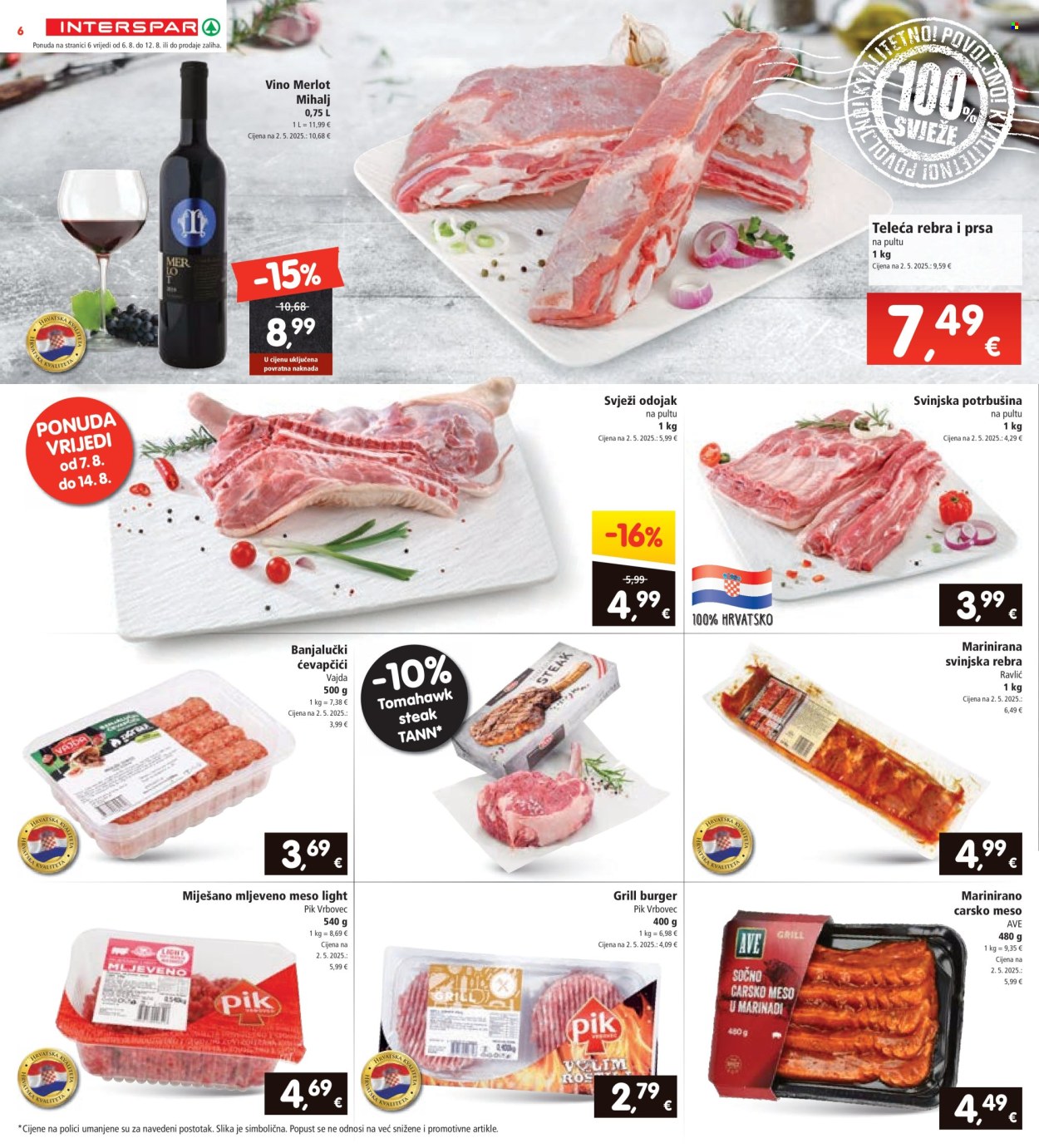 INTERSPAR katalog - 06.08.2025. - 12.08.2025. Stranica 6