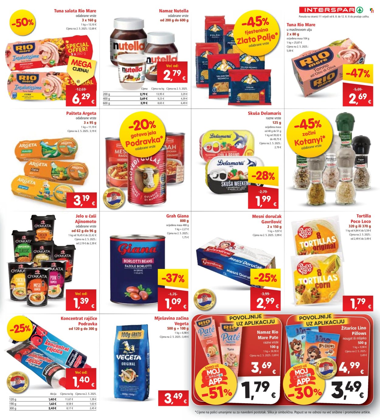 INTERSPAR katalog - 06.08.2025. - 12.08.2025. Stranica 11