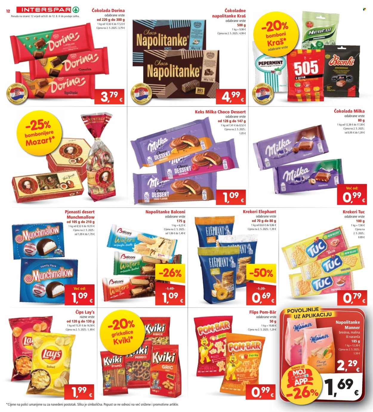 INTERSPAR katalog - 06.08.2025. - 12.08.2025. Stranica 12