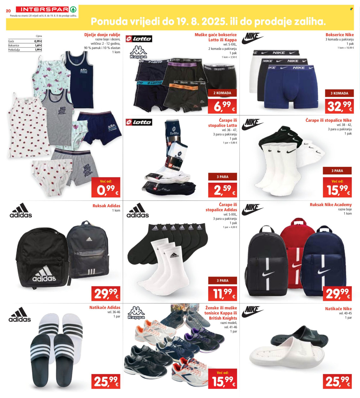 INTERSPAR katalog - 06.08.2025. - 12.08.2025. Stranica 20