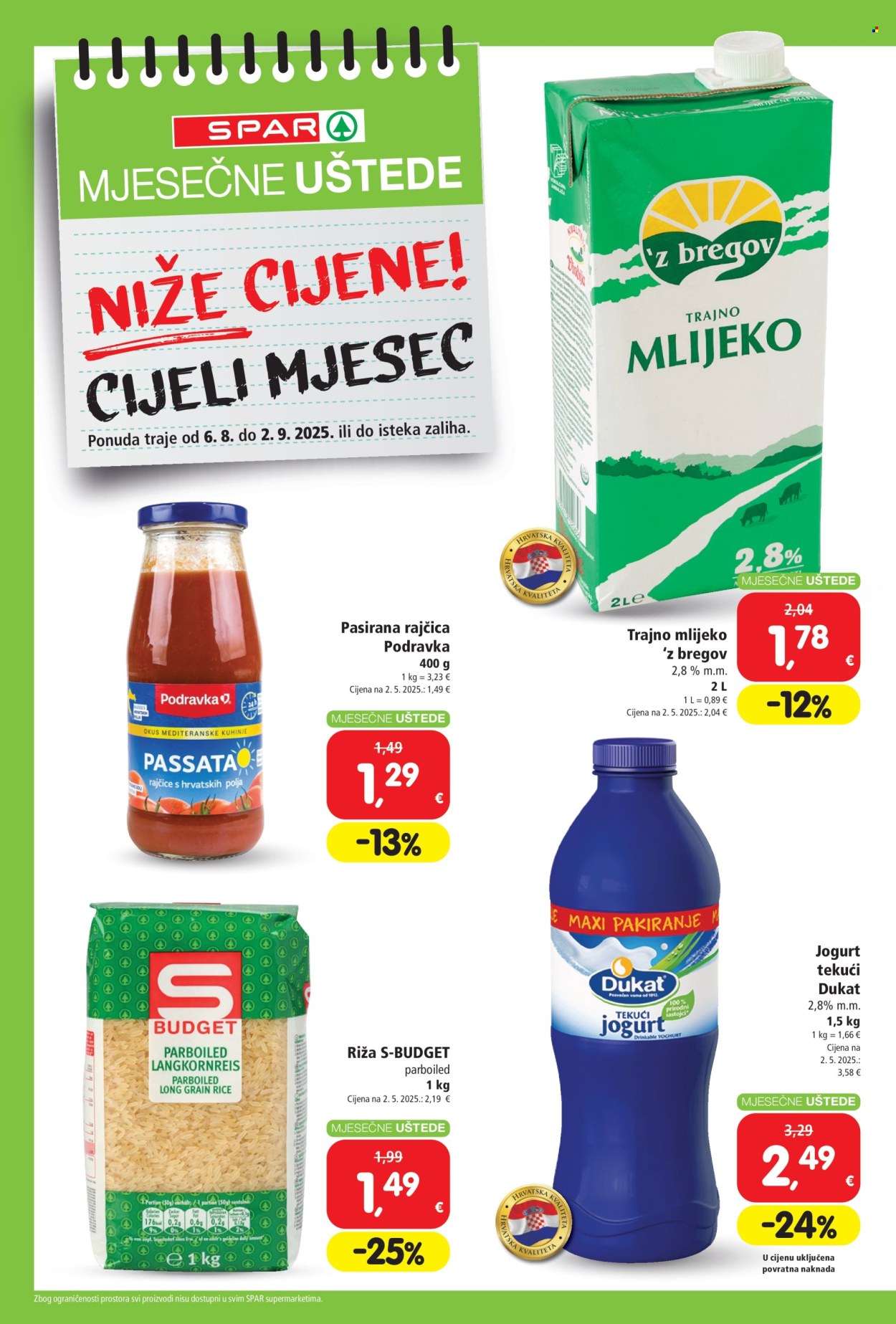 SPAR katalog - 06.08.2025. - 02.09.2025. Stranica 2