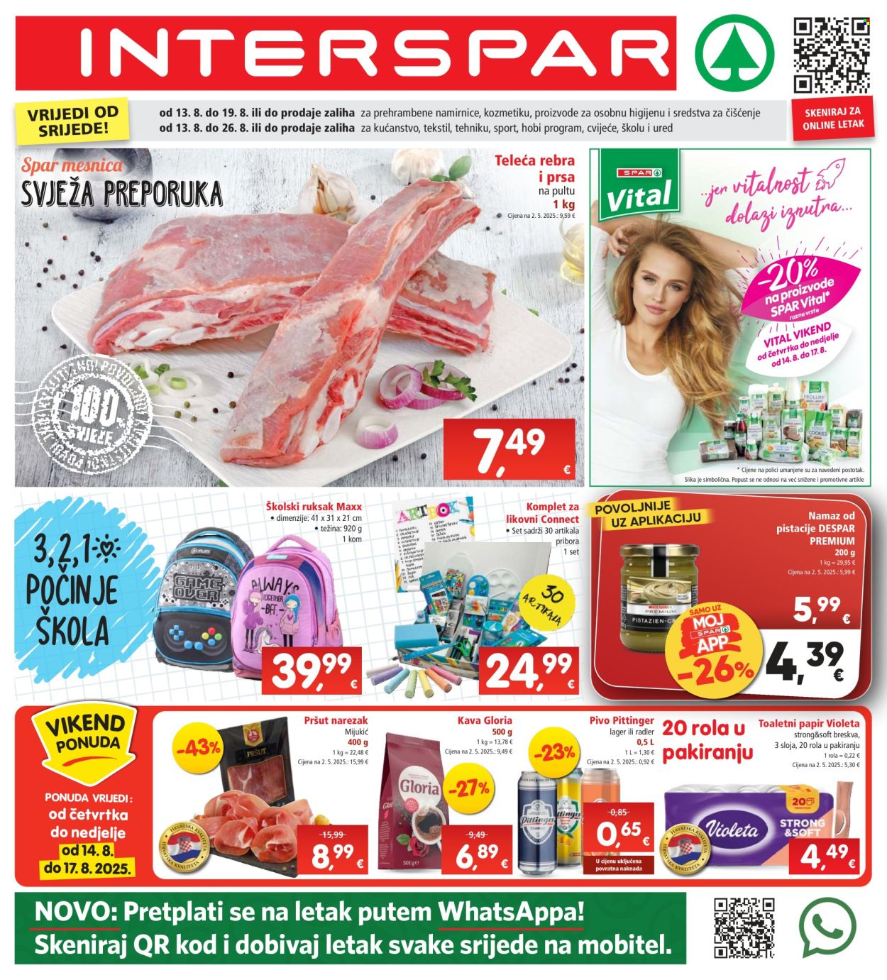 INTERSPAR katalog - 13.08.2025. - 19.08.2025. Stranica 1