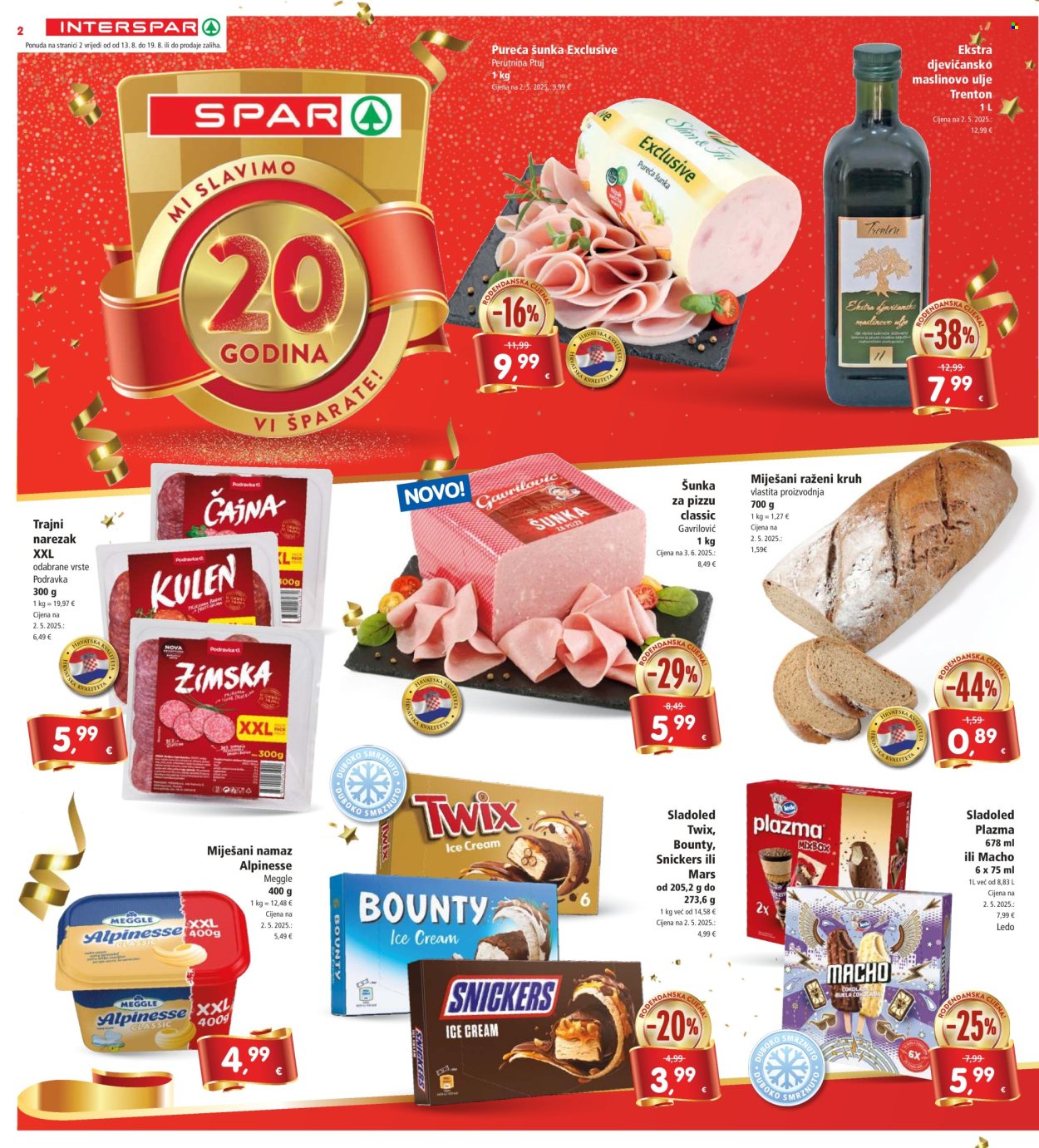 INTERSPAR katalog - 13.08.2025. - 19.08.2025. Stranica 2