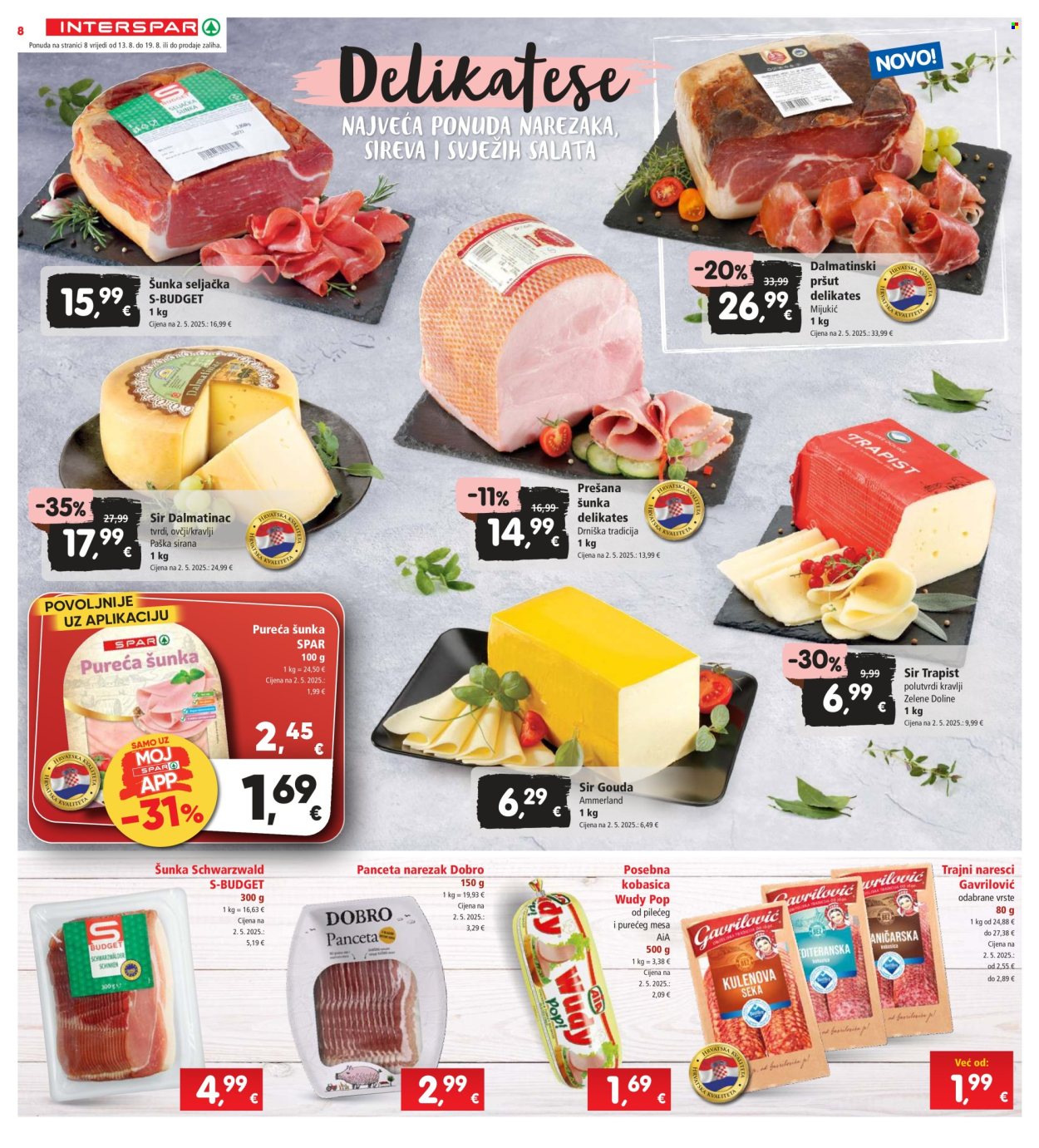 INTERSPAR katalog - 13.08.2025. - 19.08.2025. Stranica 8