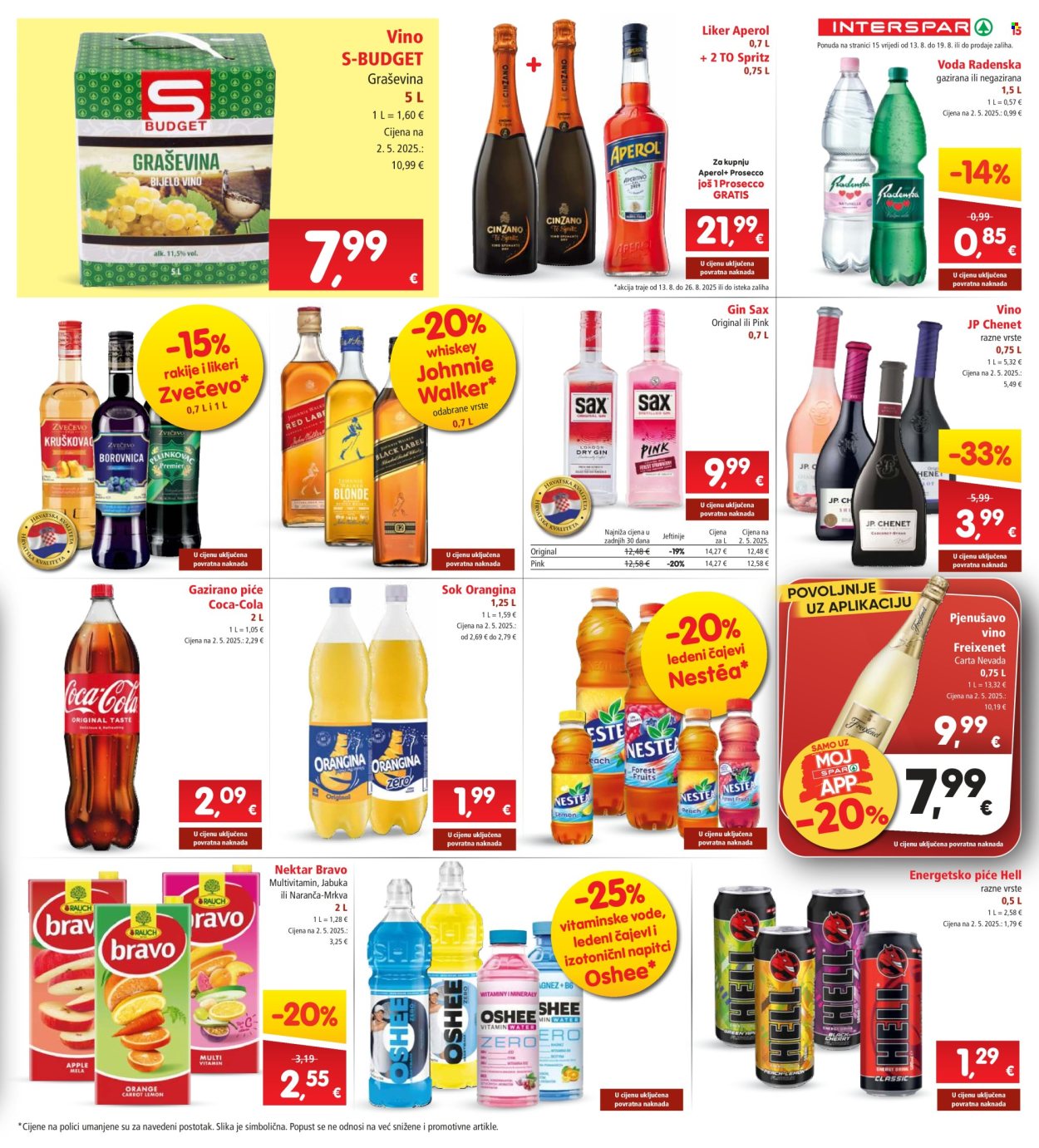 INTERSPAR katalog - 13.08.2025. - 19.08.2025. Stranica 15