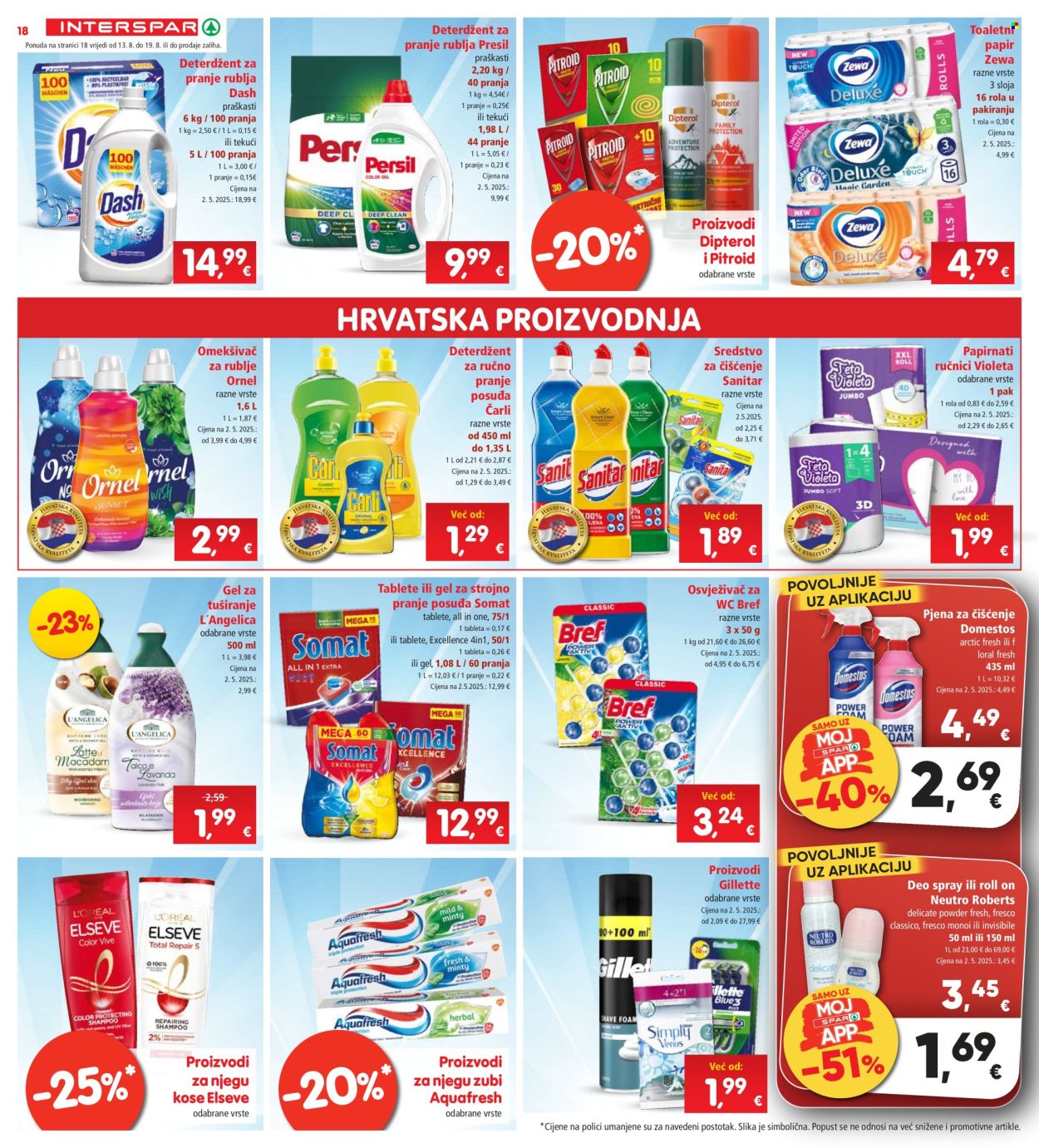 INTERSPAR katalog - 13.08.2025. - 19.08.2025. Stranica 18