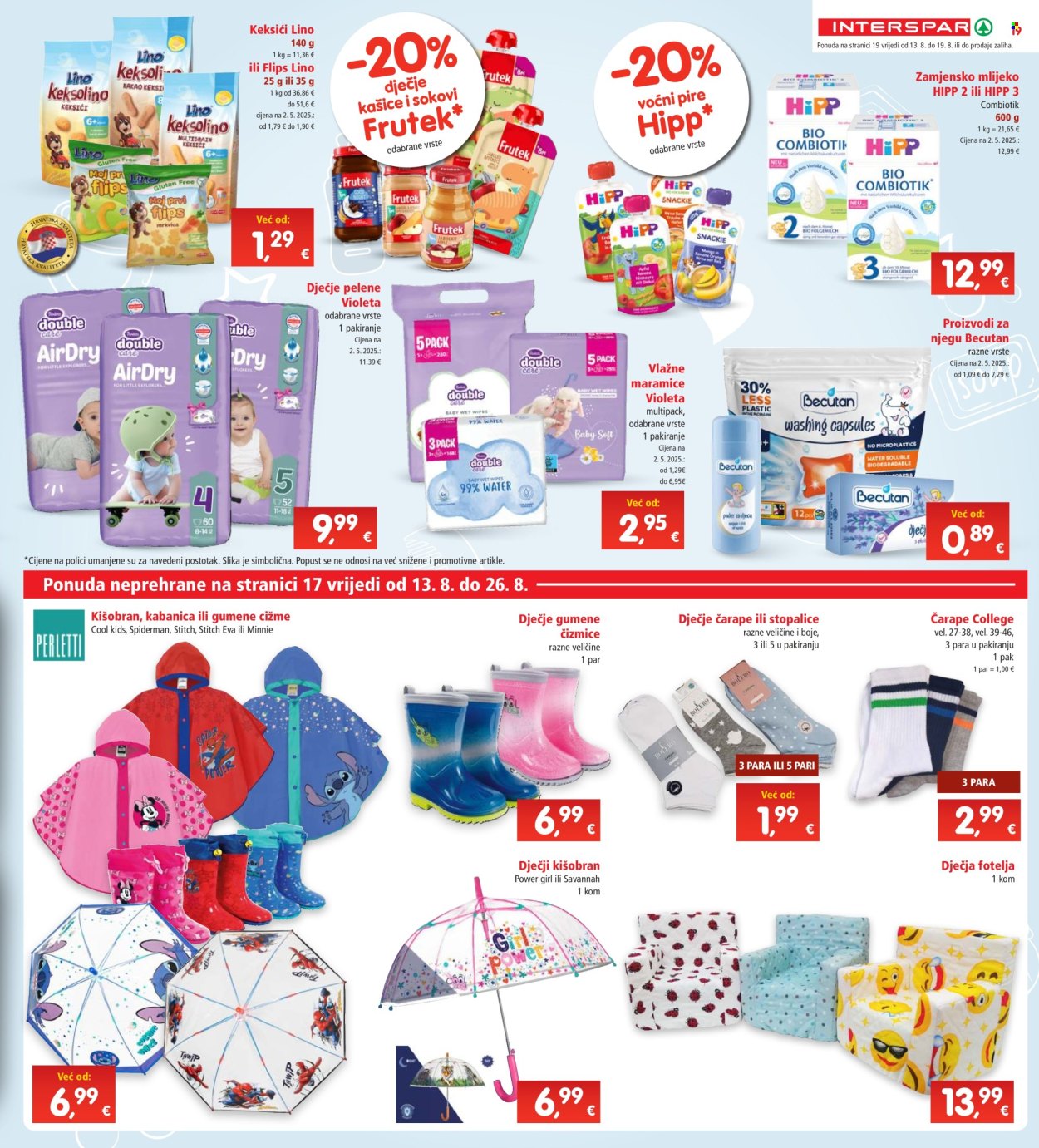 INTERSPAR katalog - 13.08.2025. - 19.08.2025. Stranica 19