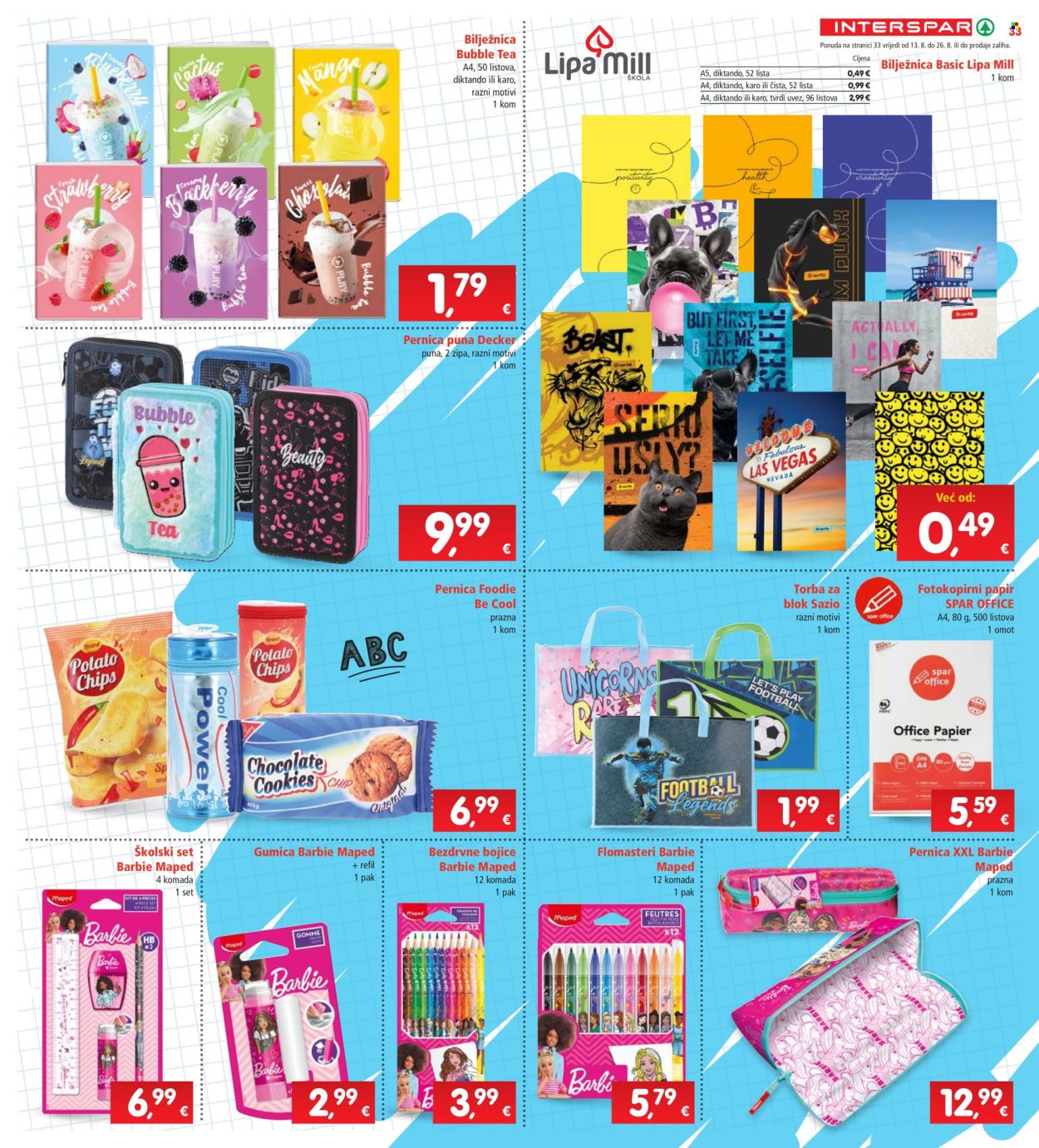 INTERSPAR katalog - 13.08.2025. - 19.08.2025. Stranica 33