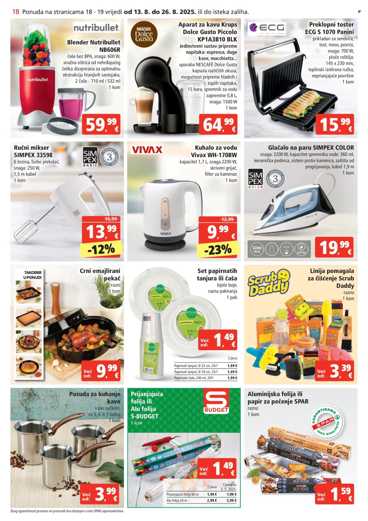 SPAR katalog - 13.08.2025. - 19.08.2025. Stranica 18