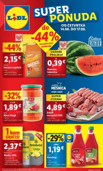 Lidl katalog - 14.08.2025. - 17.08.2025.