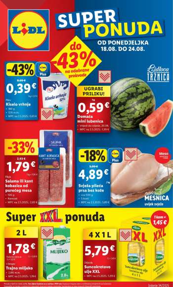 Lidl katalog - 18.08.2025. - 24.08.2025.