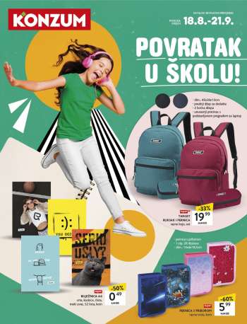 Konzum katalog - 18.08.2025. - 21.09.2025.