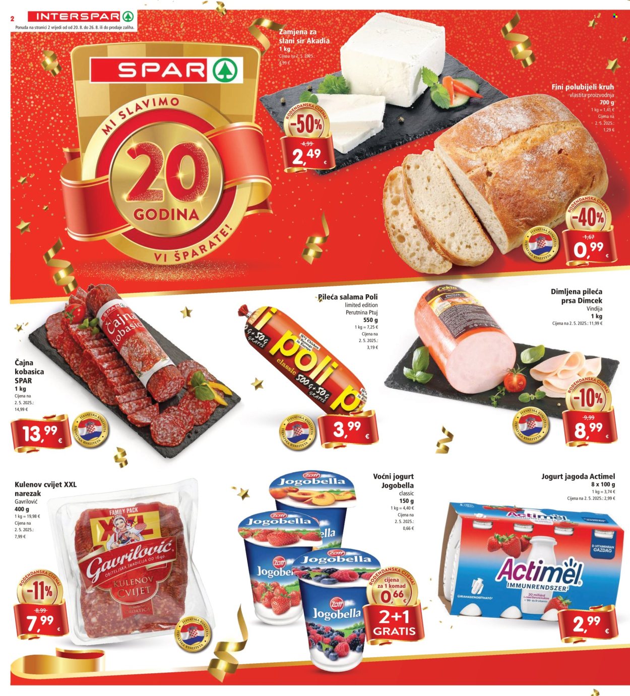 INTERSPAR katalog - 20.08.2025. - 26.08.2025. Stranica 2