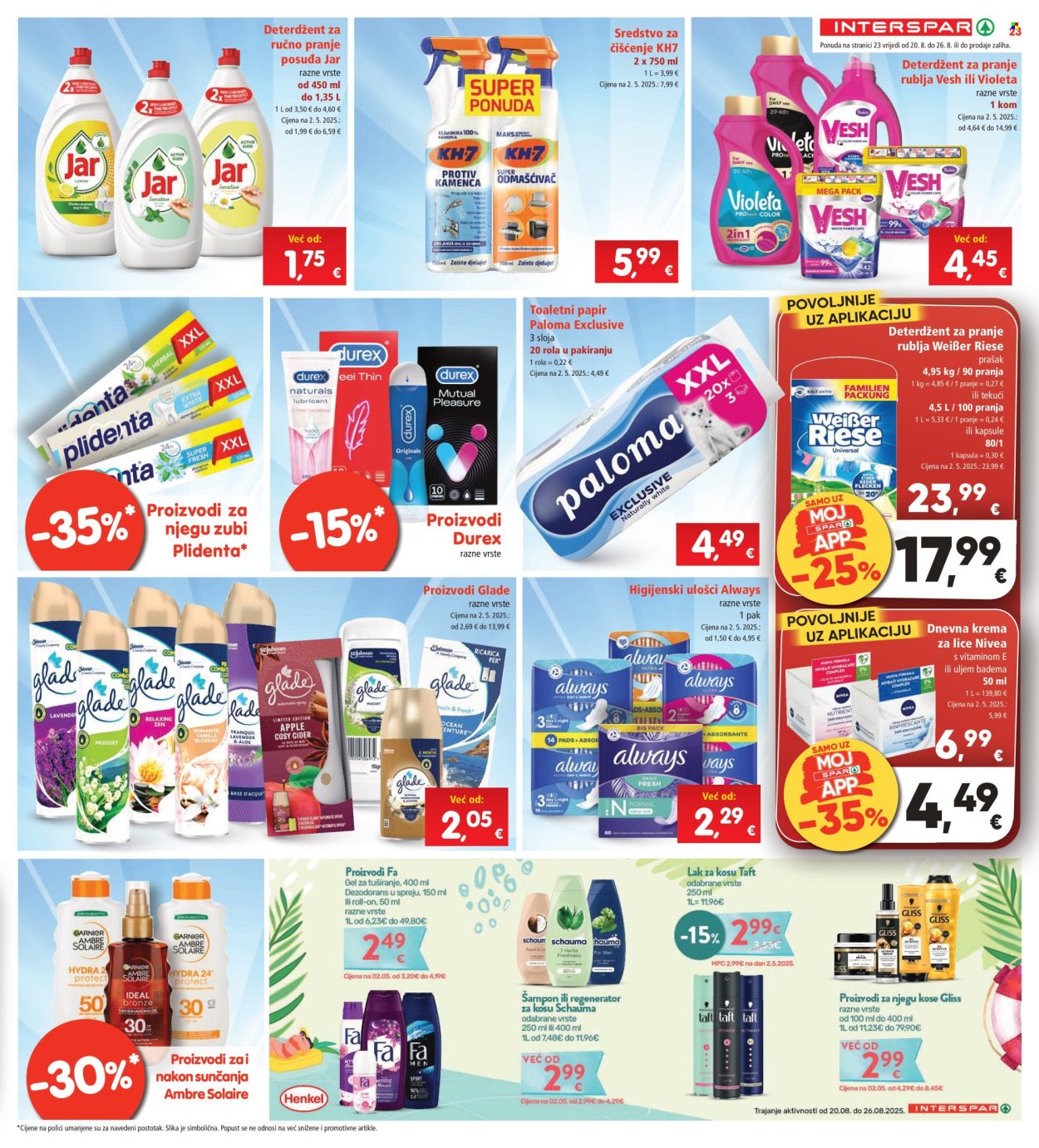 INTERSPAR katalog - 20.08.2025. - 26.08.2025. Stranica 23