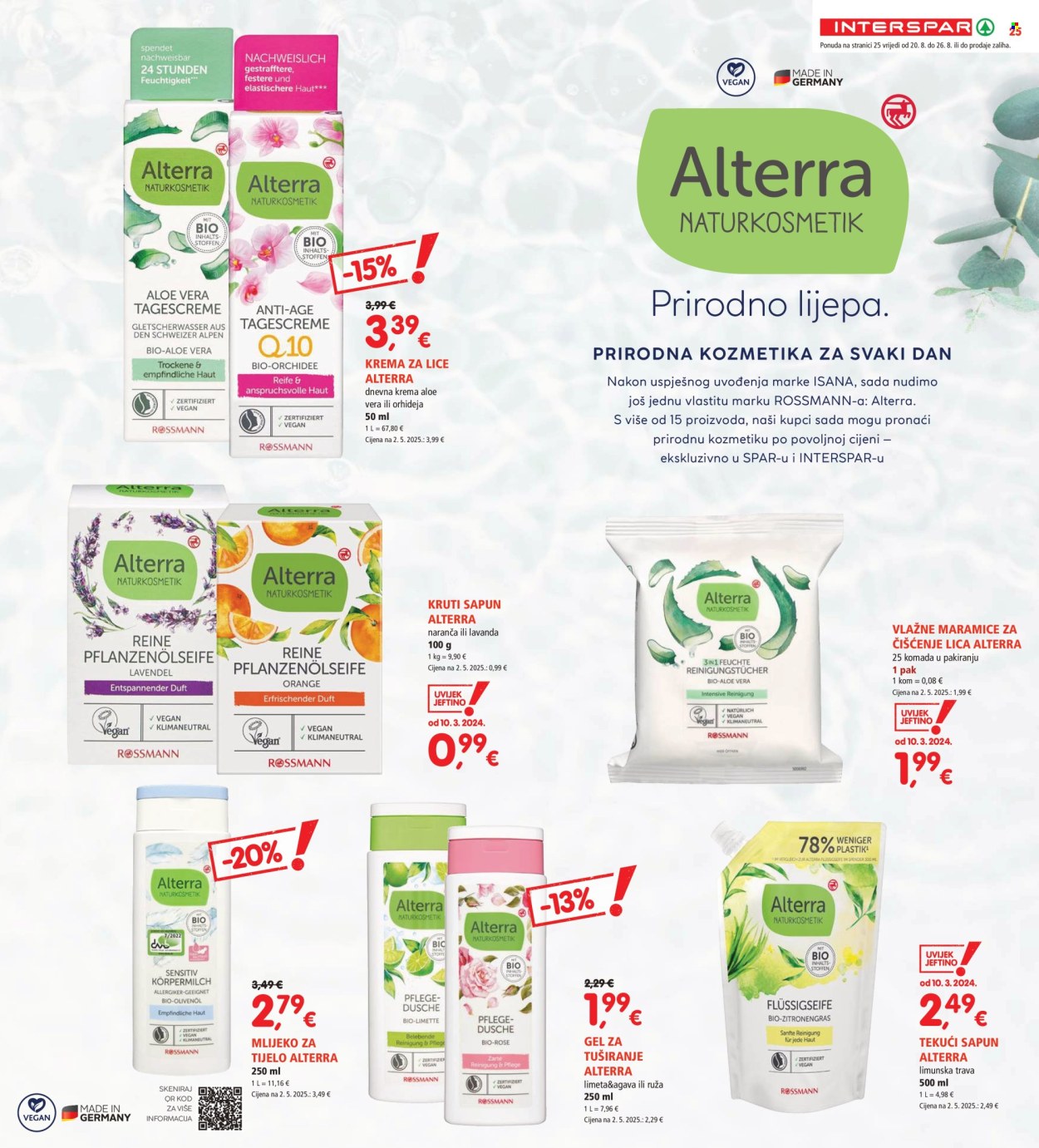 INTERSPAR katalog - 20.08.2025. - 26.08.2025. Stranica 25