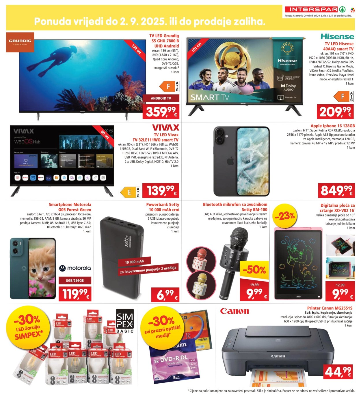 INTERSPAR katalog - 20.08.2025. - 26.08.2025. Stranica 29
