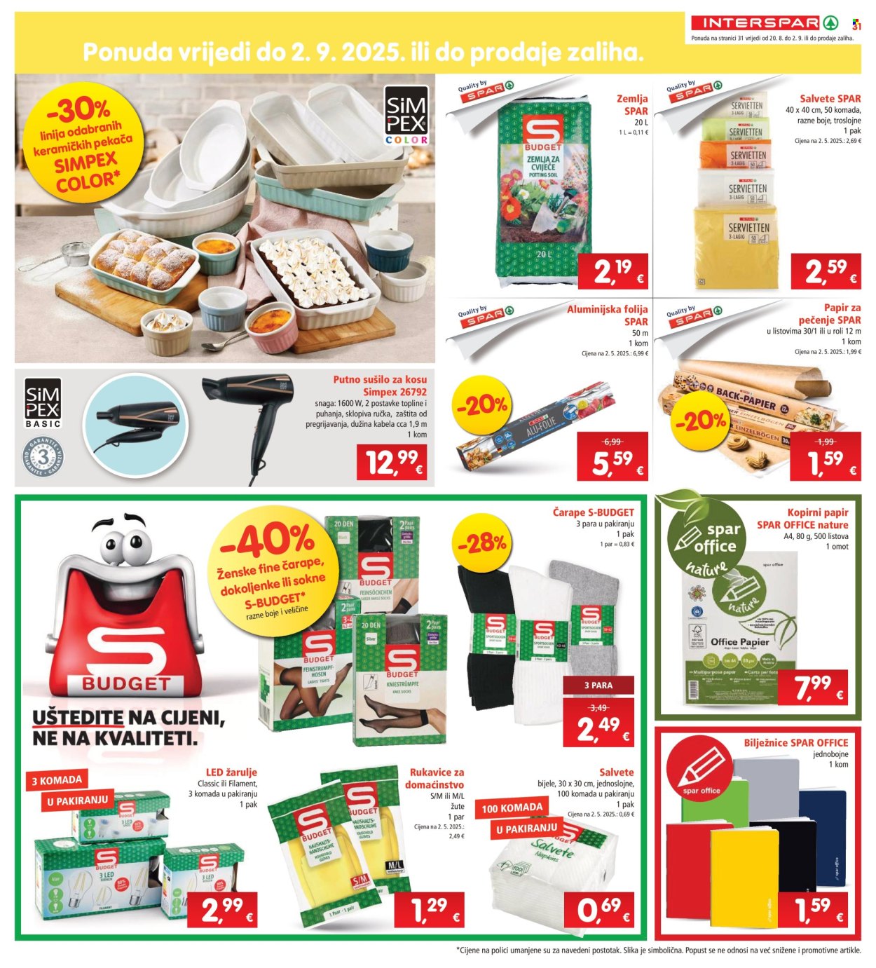 INTERSPAR katalog - 20.08.2025. - 26.08.2025. Stranica 31