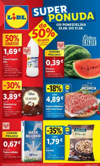 Lidl katalog - 25.08.2025. - 31.08.2025.