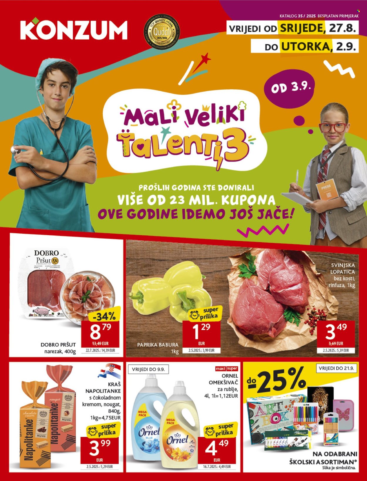 Konzum katalog - 27.08.2025. - 02.09.2025. Stranica 1