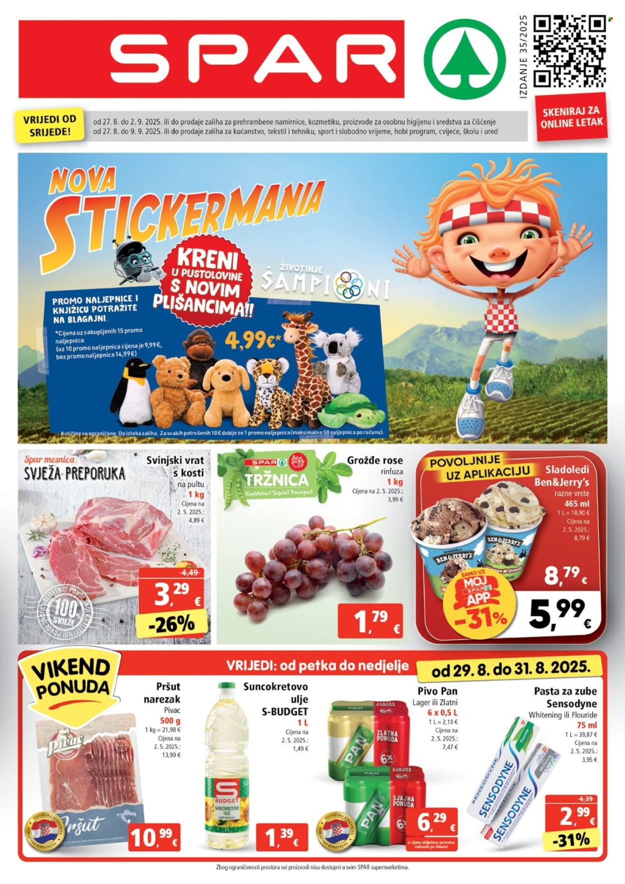 SPAR katalog - 27.08.2025. - 02.09.2025. Stranica 1
