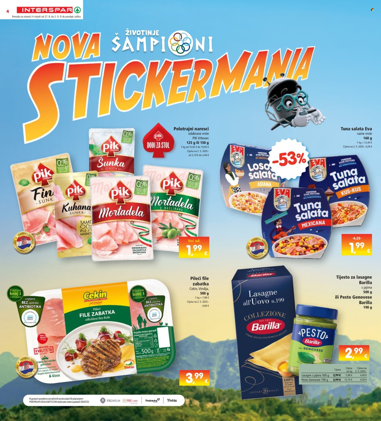 INTERSPAR katalog - 27.08.2025. - 02.09.2025. Stranica 4