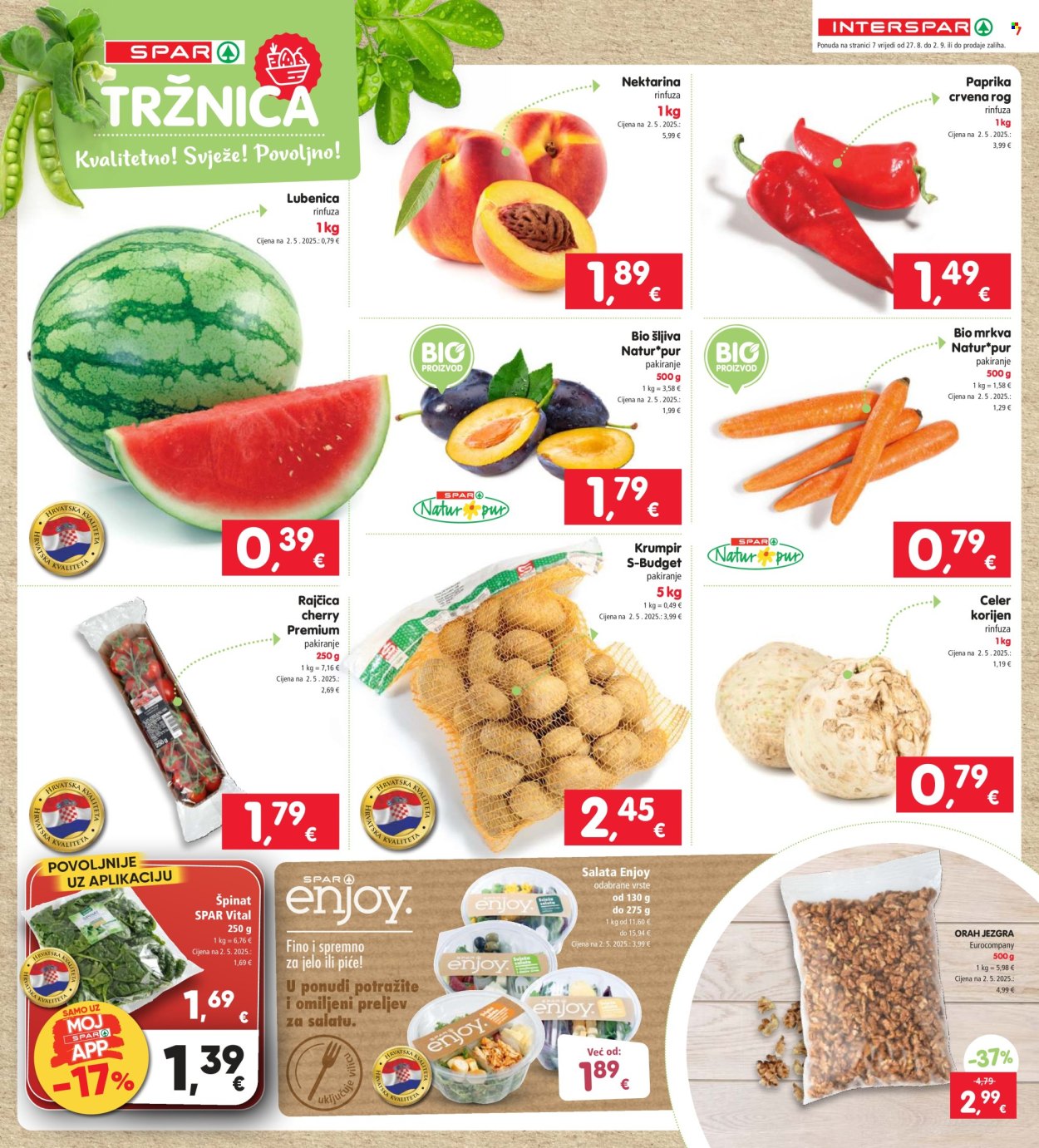 INTERSPAR katalog - 27.08.2025. - 02.09.2025. Stranica 7