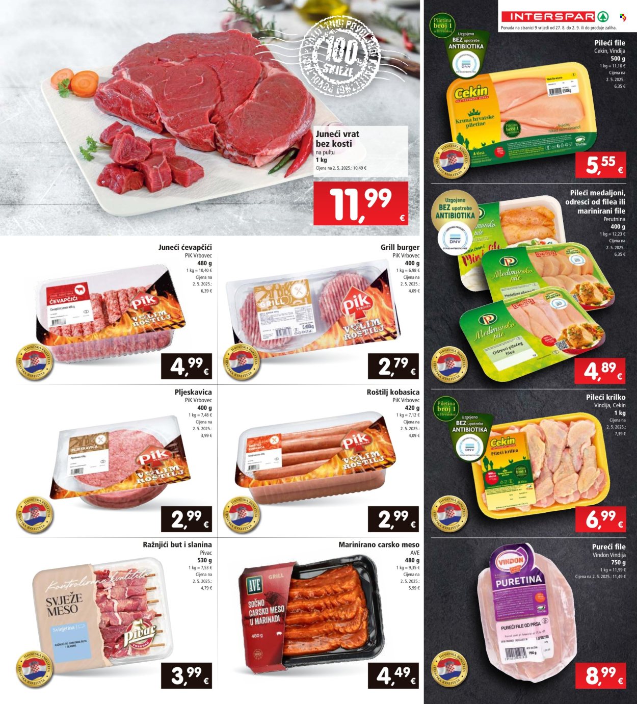 INTERSPAR katalog - 27.08.2025. - 02.09.2025. Stranica 9
