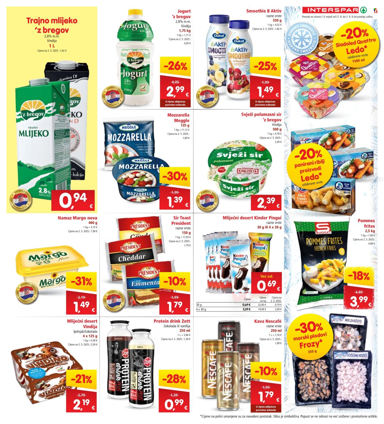 INTERSPAR katalog - 27.08.2025. - 02.09.2025. Stranica 13