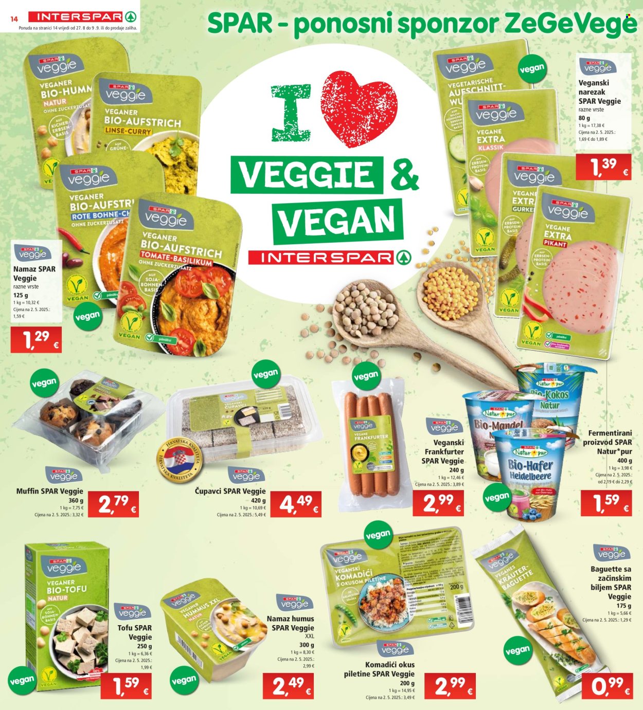 INTERSPAR katalog - 27.08.2025. - 02.09.2025. Stranica 14
