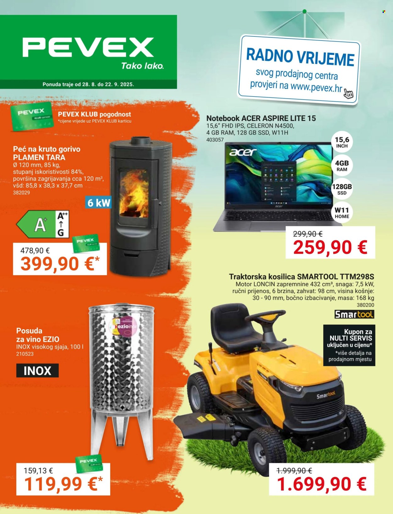 Pevex katalog - 28.08.2025. - 22.09.2025. Stranica 1