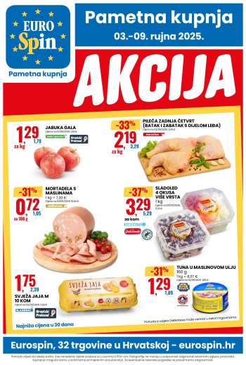 Eurospin katalog - 03.09.2025. - 09.09.2025.