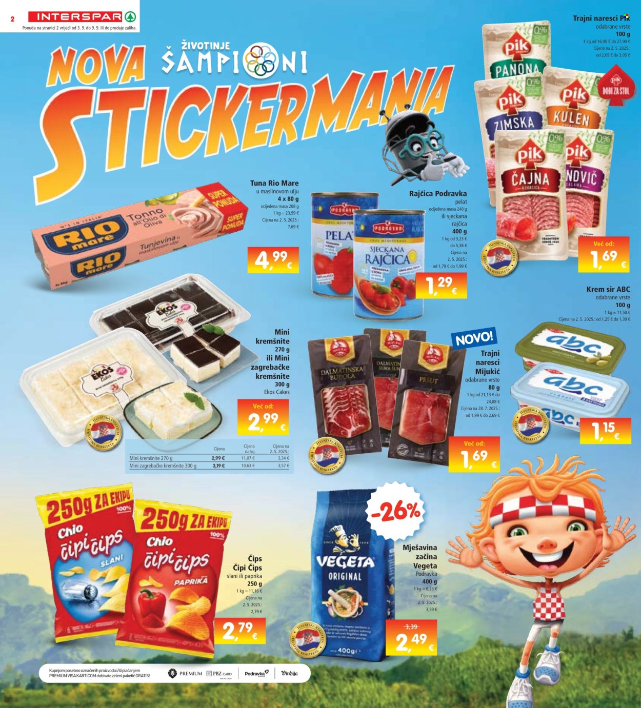 INTERSPAR katalog - 03.09.2025. - 09.09.2025. Stranica 2