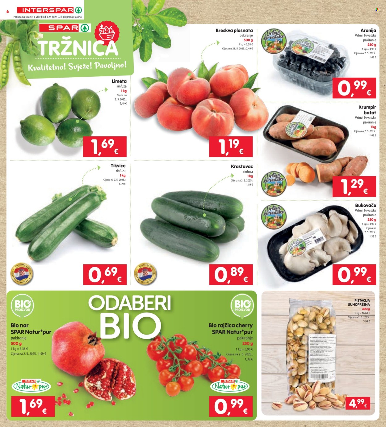 INTERSPAR katalog - 03.09.2025. - 09.09.2025. Stranica 6