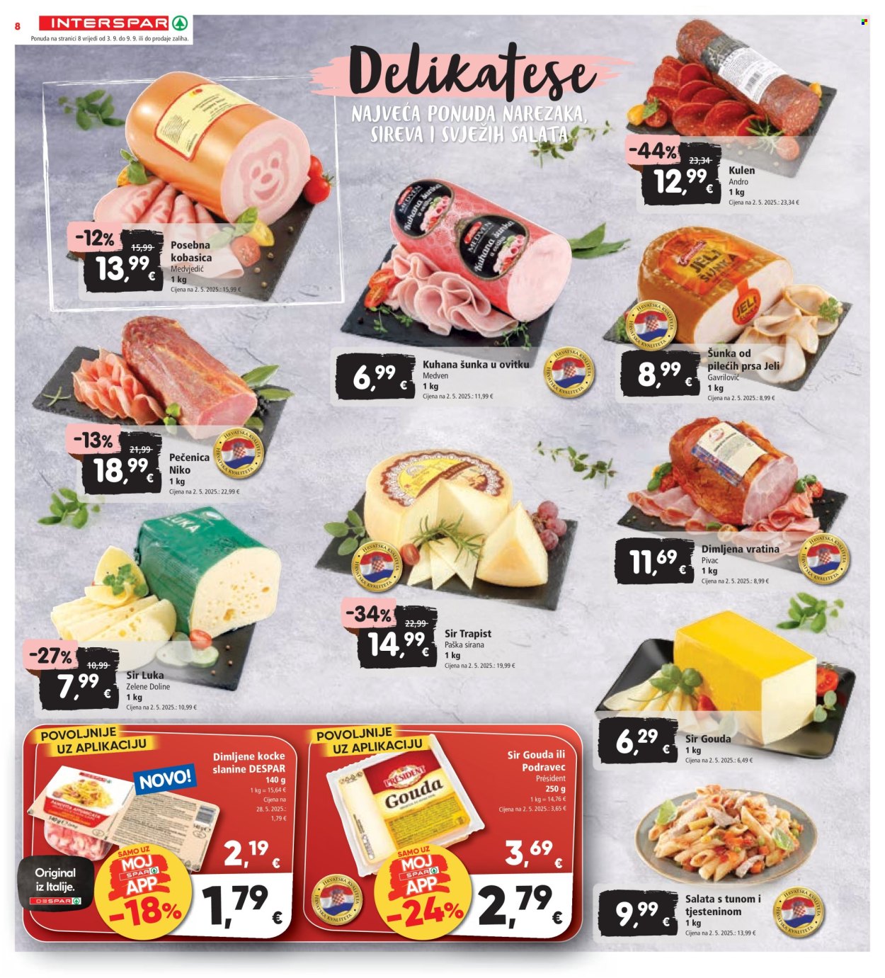 INTERSPAR katalog - 03.09.2025. - 09.09.2025. Stranica 8