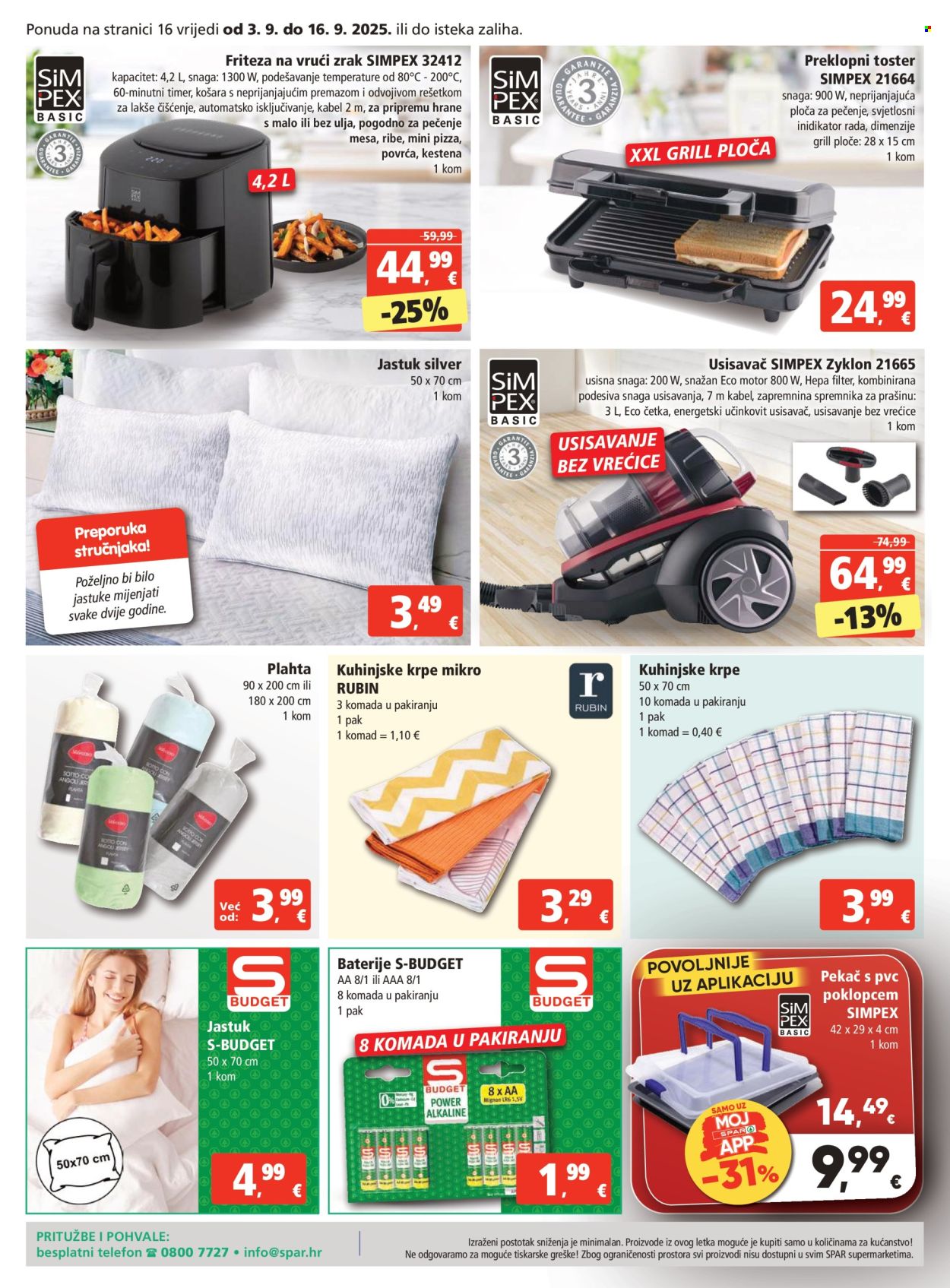 SPAR katalog - 03.09.2025. - 09.09.2025. Stranica 16