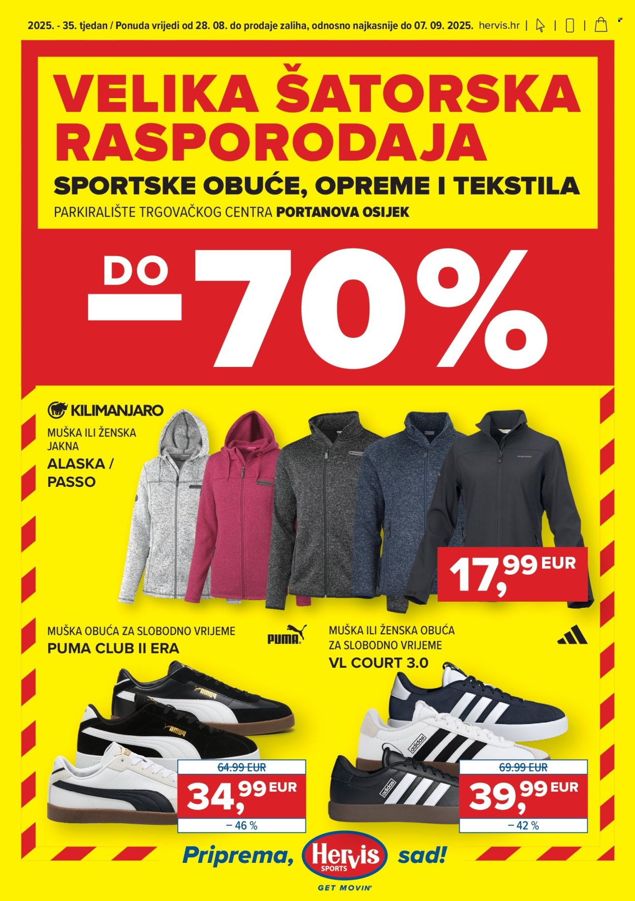 Hervis katalog - 28.08.2025. - 07.09.2025. Stranica 1